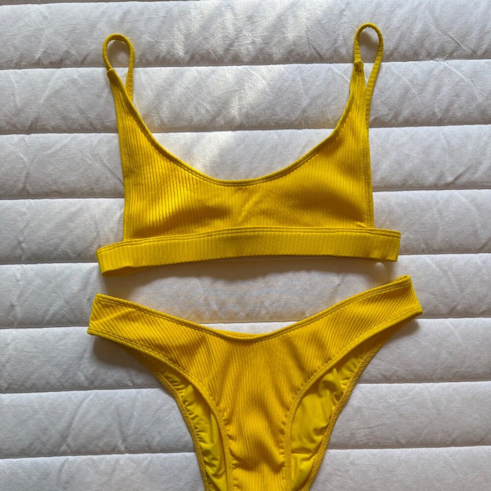 Banana Yellow Minimale Animale Bikini